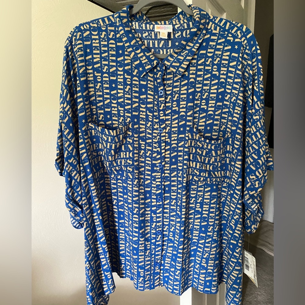 NEW United States of America rayon blouse